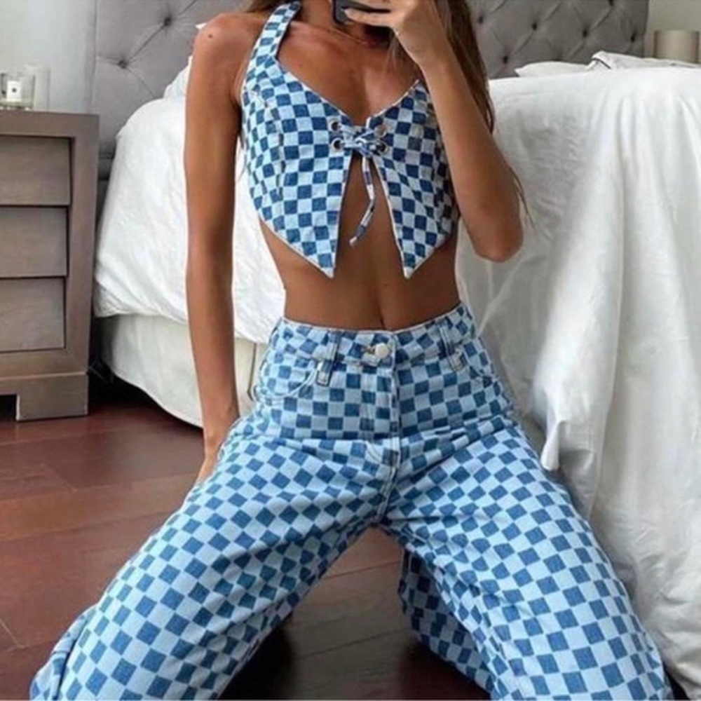 Tiger Mist dua denim pants set